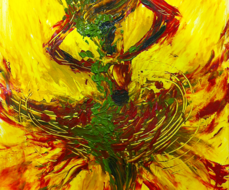 caribbean carnival, 23" x 35"